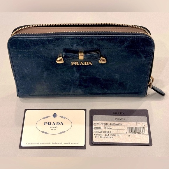 Prada Vitello Shine Long Wallet - Picture 1 of 6